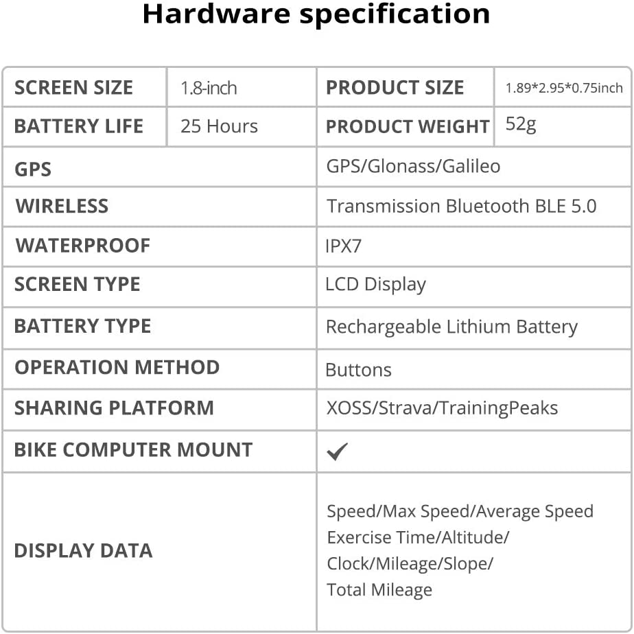 Xoss G/G Plus Draadloze Gps Snelheidsmeter Racefiets Mtb Fiets Bluetooth Ant + Met Cadans Fietsen Computer