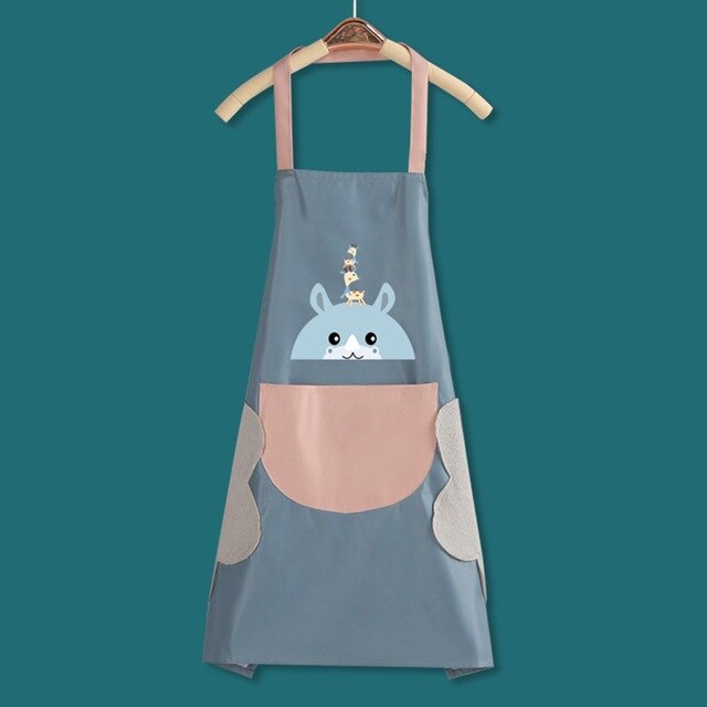 1x Apron Kitchen Waterproof Apron BBQ Cooking Baking Apron With Big Pocket 71*67cm Unisex For BBQ Picnic: 1