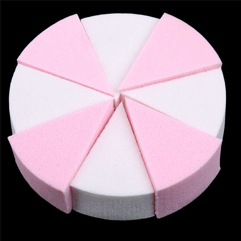 8Pcs / Set Shaped Puff Candy Color Soft Magic Cleaning Pad Heigh Cosmetic Cleansing Sponge Wash Makeup Tools