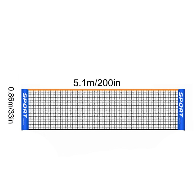 Professionelle Ausbildung Badminton Netz Tragbare Ausbildung Standard Tennis Volleyball Gittergewebe: 5.1m