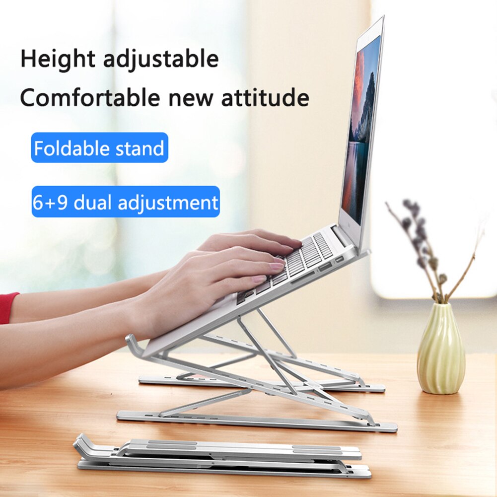 ACT Connectivity Laptopstandaard aluminium, opvouwbaar Aluminium