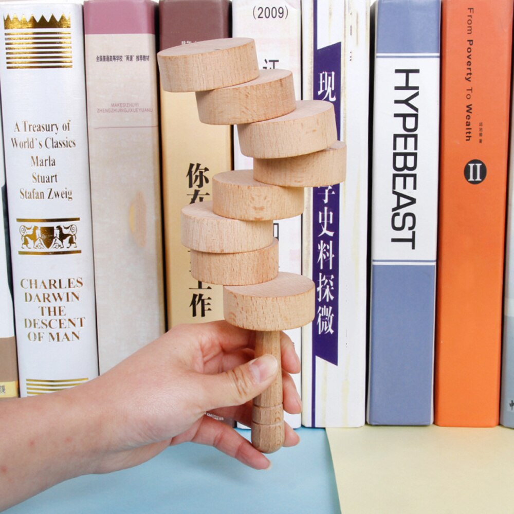 1 Set Houten Duurzaam Herbruikbare Lichtgewicht Praktische Puzzel Balanceren Blok Educatief Speelgoed Peuter Kids Kinderen