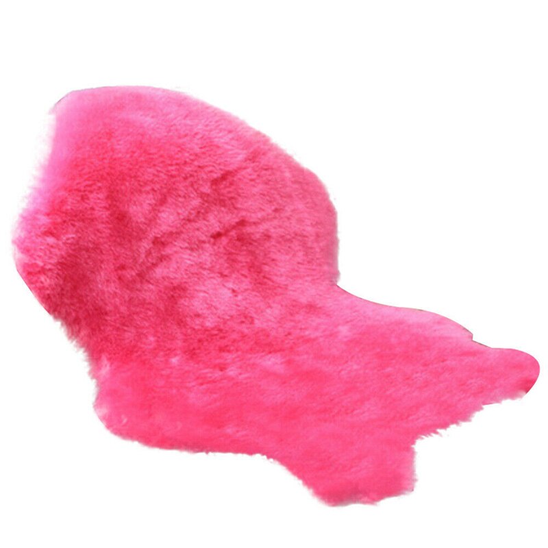 Faux pels fåreskind stil tæppe  (60 x90 /40 x 60 cm)  faux behagelig blødt brugbart uld tæppe til soveværelse sofa gulvkast tæppe