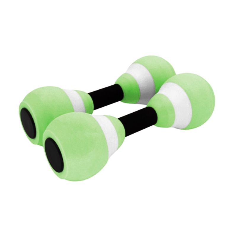 Haltères en mousse EVA 652D, équipement d'aquagym, haltères aquatiques pour le Fitness en piscine: green