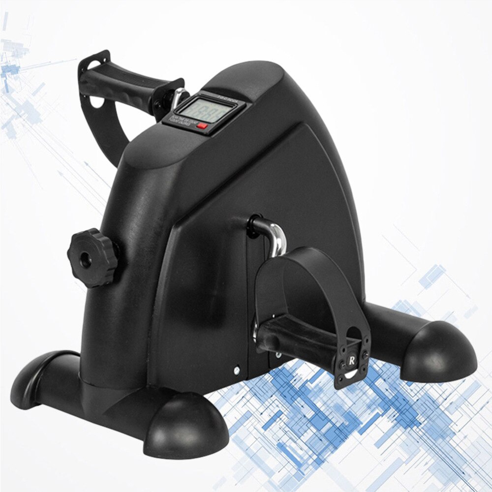 Mini Exercise Bike Household Hands and Feet Trainer Practical Exercise Workout Equipment for Men Women (Black)