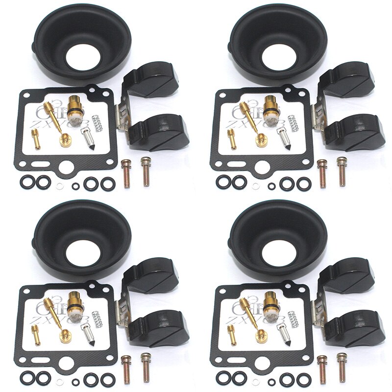 4 Set Voor XJ900F 58L 1986-1990 Xj 900 XJ900 Motorfiets Carburateur Reparatie Kit Plunger Membraan Olie Cup Float: 4 repair kits
