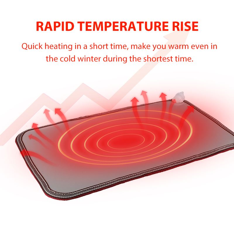 10Gears Foot Warmer Electric Heating Mat 30*50cm Waterproof Heater Pad Winter for Home Office Pet Thermostat Warming Tools