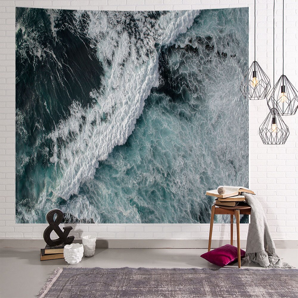 3D plage couverture vague Mandala tenture murale tapisserie paysage marin peinture à l'huile Yoga tapis de couchage Sandbeach voyage Camping tapis: 150x200cm / Pattern 10