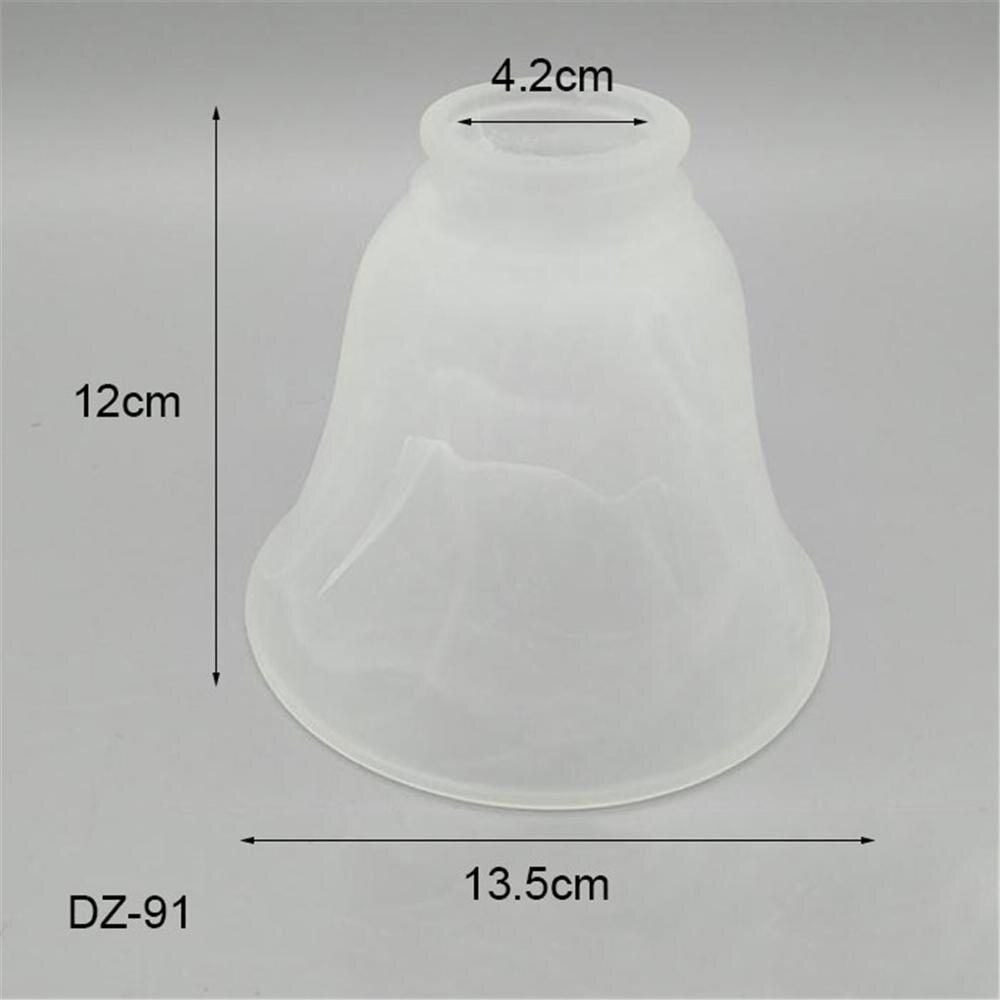 Bell Shape Replacement Shade,Pendant Light Replacement Cover,Clear Transparent White Cognac Glass Lampshade for Accessory: DZ-91