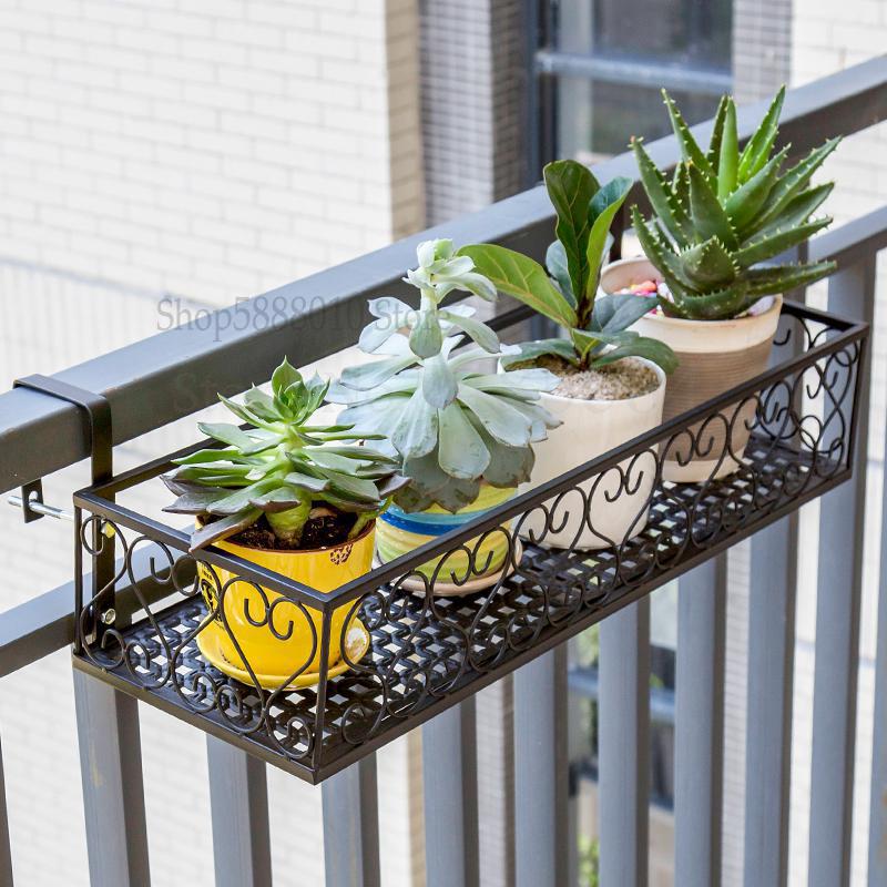 Golv blomma stå järn flerskikt vardagsrum balkong blomkruka rack vägg hängande grön rädisa kött blomma hylla: 60cm