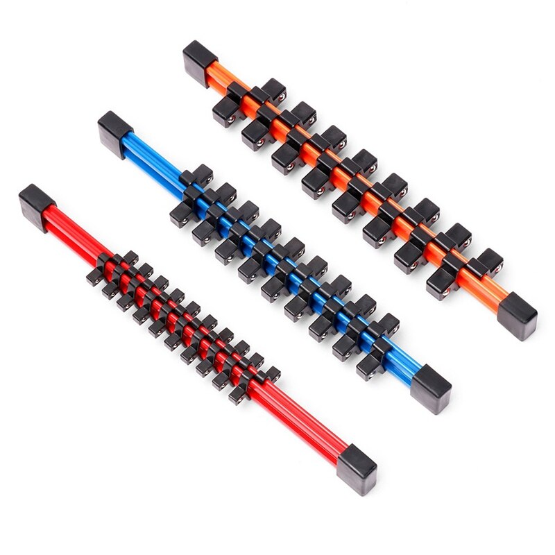 thumbnail image 2 of Goliath Industrial Red & Blue 1/2" ABS Socket Clips - 20 Pack Replacement Rails 2 of 4