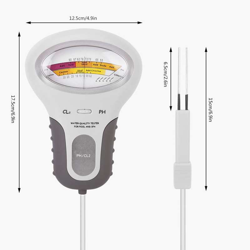 2-In-1 Ph Meter Draagbare Digitale Water Ph En Chloor Test Meter CL2 Meter Voor Zwembad water Analys Digitale Meter