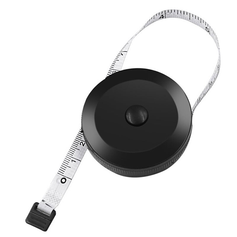 Regla de costura automática de 150cm/60 pulgadas, medidor de cinta métrica de costura, regla retráctil para medir el cuerpo, cinta métrica suave para costura a medida: Blanco