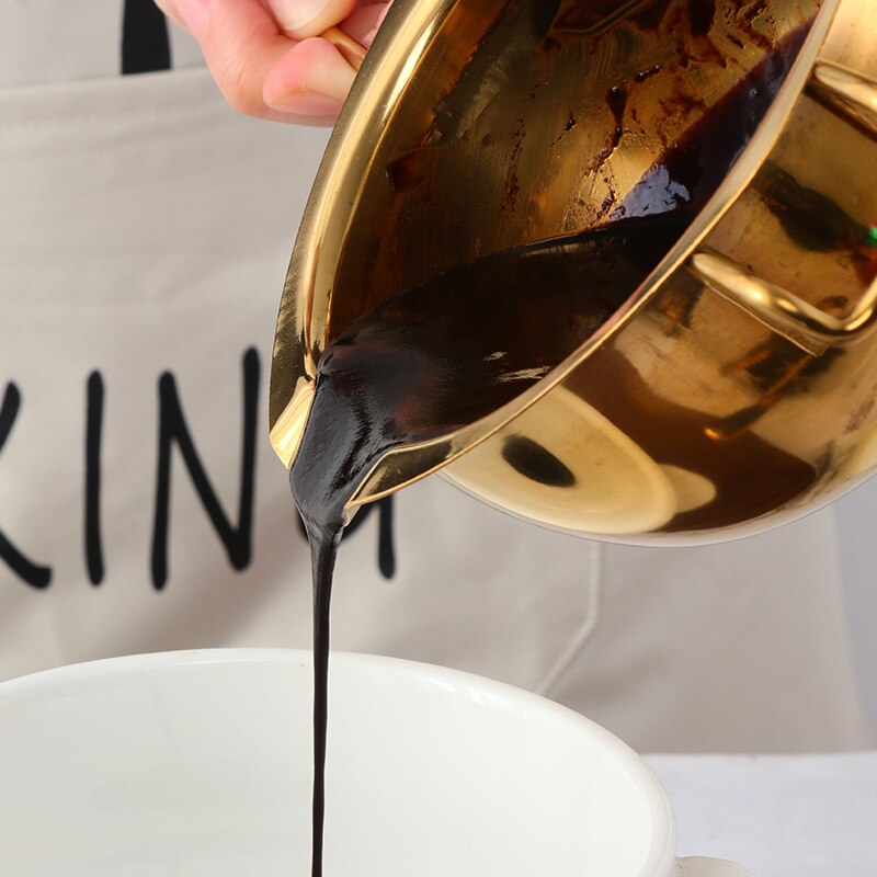 Stainless Steel Chocolate Melting Pot For Candy Candle Making Long Handle Wax Butter Heating Melting Bowl Dessert Baking Tools
