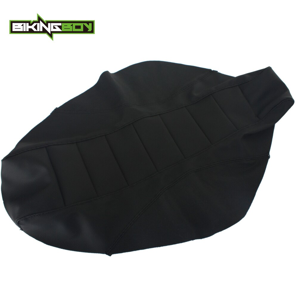 Bikingboy svart motorsykkel mx motocross offroad ribbet griper mykt setetrekk til suzuki  rm85 rm 85 02-16 03 04 05 06 07 08 09