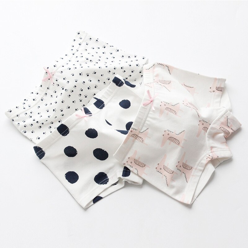 3pcs/lot Kids Underwear Panties Cotton Girls Baby Pants Cute Girls Underwear Mixed Color Baby Girl Clothes