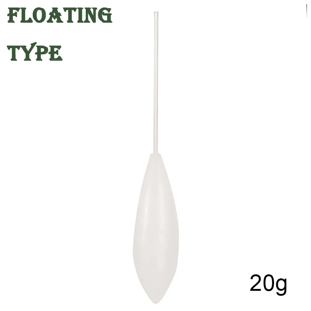 Acrylic Fishing Float Transparent Sinkend Type Casting Bobbers Clear Bombarda Sinking Fly Fishing Spinning Floats Pesca 5-50g: Upward Type 20g