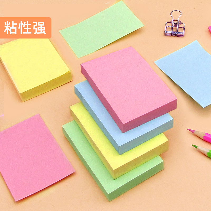 100 hojas de notas adhesivas, almohadillas, posiciones, papelería, pegatinas de papel, Bloc de notas publicado, cuaderno, accesorios escolares y de oficina