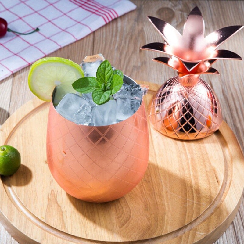 Ananas Cocktail Wijn Glazen Rvs Cocktail Cup Anana... – Grandado
