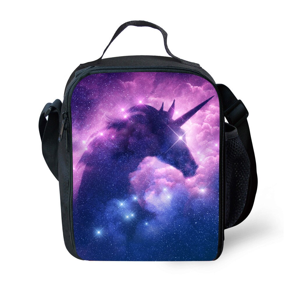 Cute Unicorn Party Insulated Lunch Bag Tote For Boy Kids Thermos Cooler Adults Food Pranzo Box