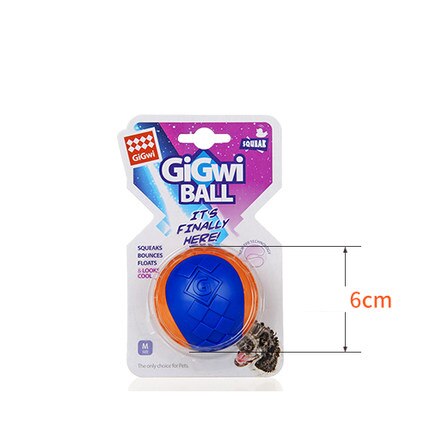 HOOPET Pet Dog Puppy Squeaky Chew Toy Sound Pure Natural Non-toxic Rubber Outdoor Play Small Big Dog Funny Ball: orange M