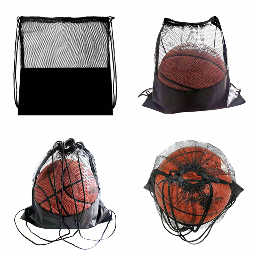 Sport-netztasche, tragbarer fußball-aufbewahrungsrucksack, outdoor-basketball-volleyball-multifunktions-aufbewahrungstaschen