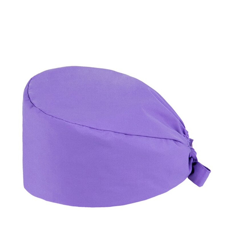 Casquettes solors en coton uni, chapeau de , respirant et ajustable pour hommes et femmes, chapeau de gommage pour laboratoire de beauté, animalerie: Light Purple
