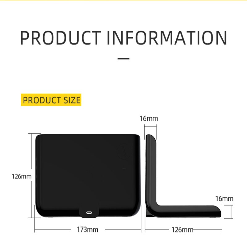 Zinklegering Wekker Met Draadloos Opladen Pad Compatibel Met Voor Smartphone Led Digitale Klok Geluid Controle Functie