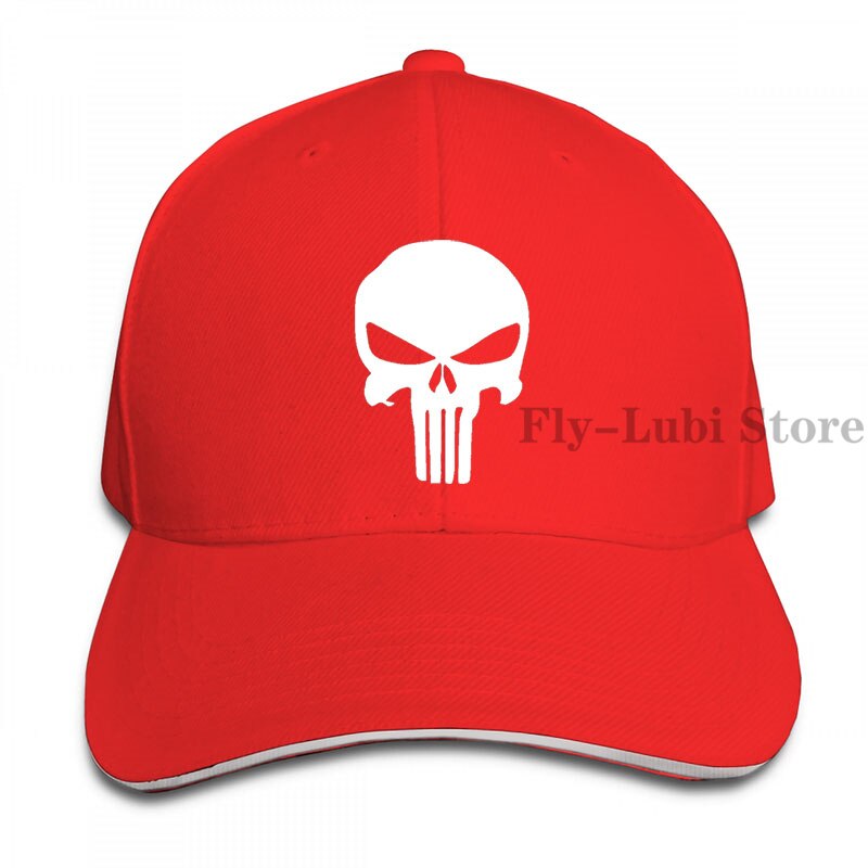 Punisher Originale berretto Da Baseball delle donne degli uomini Trucker Cappelli di modo cappuccio regolabile: 1-Red