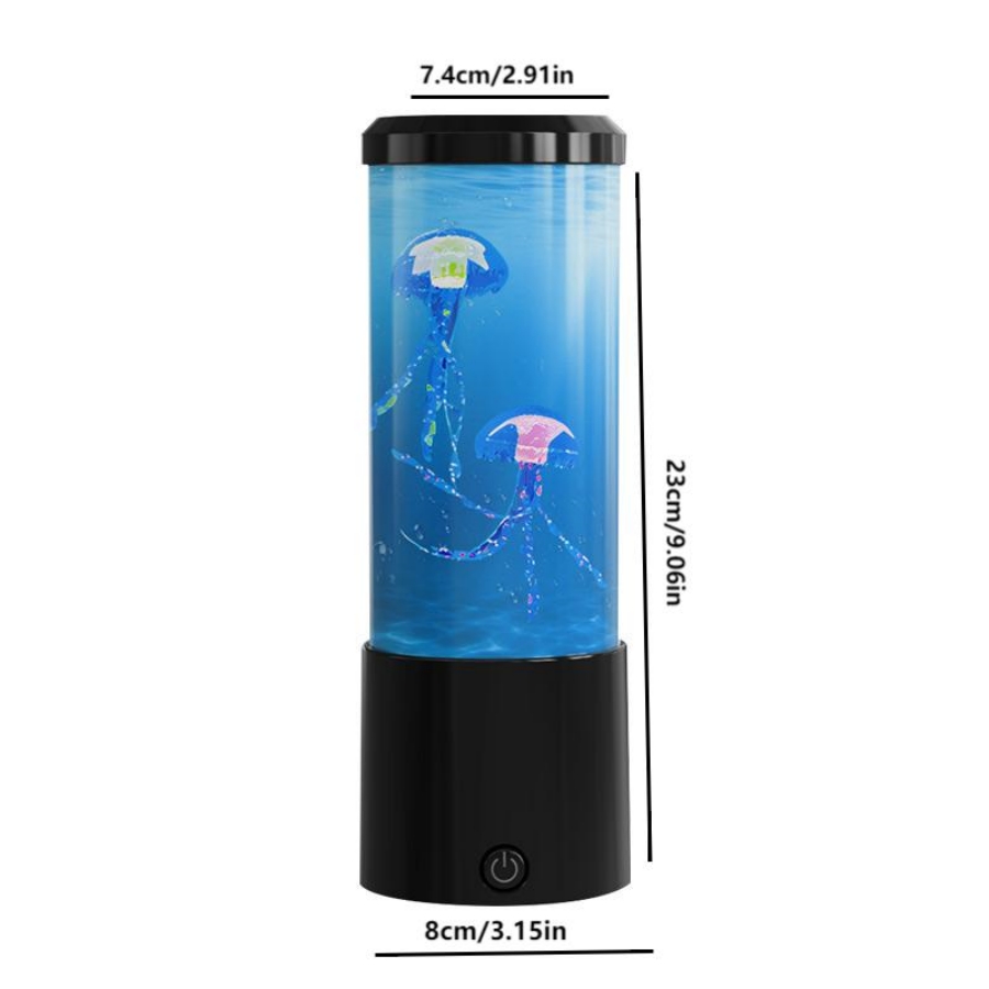 LED Jellyfish Aquarium Night Light, 7-Color Changing, Mood Lamp for Home Office Sleep Relax,