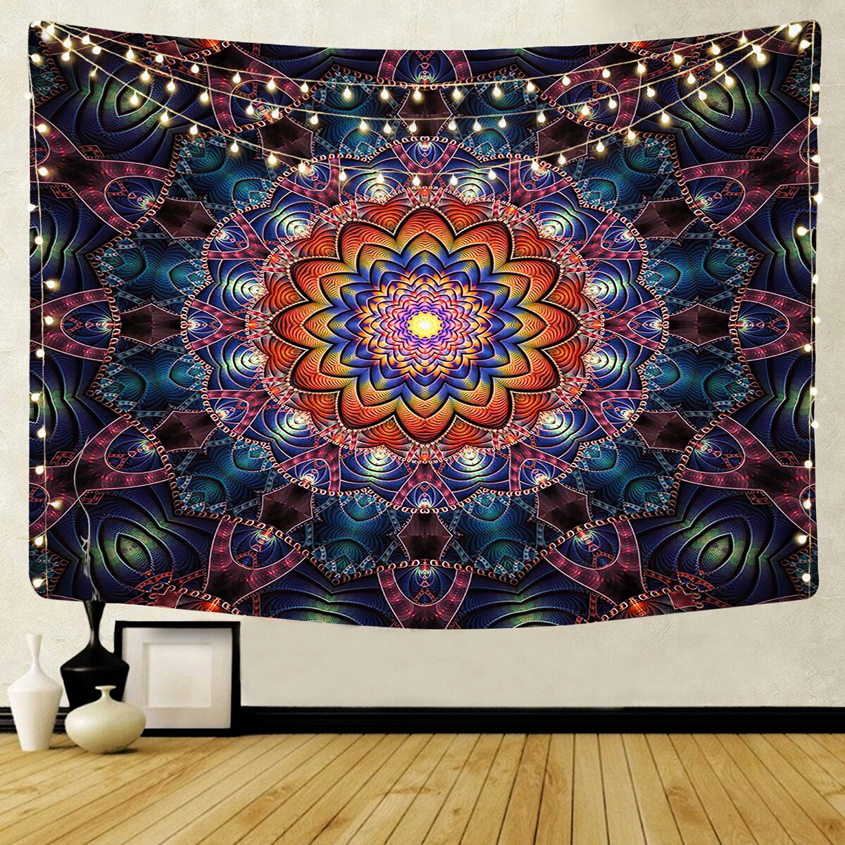 Trippy Tapestry Wall Hanging Mandala Tapestry Gothic Decor Gothic Decor Bohemian Decor for US Dropper Only: b