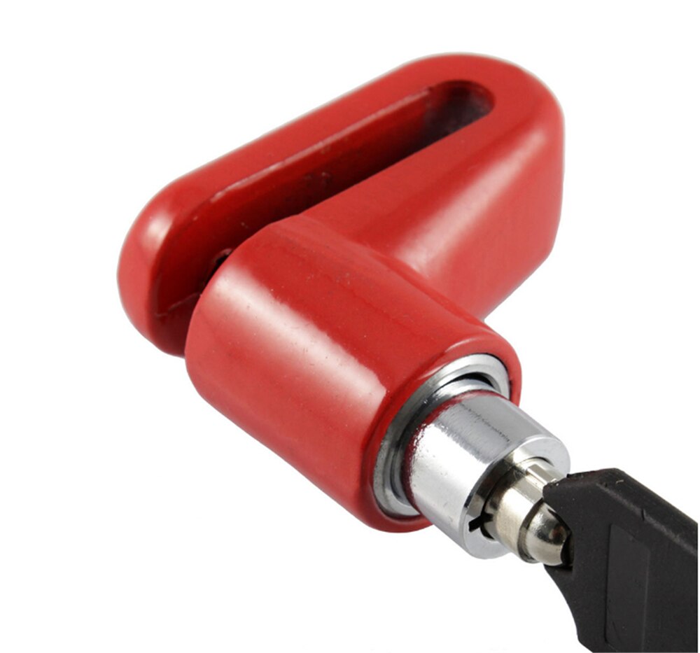 Bloqueo del disco de freno antirrobo de la rueda de la bicicleta del scooter de la motocicleta para Kawasaki Z800 E versión NINJA 250 300R Z250 z300: dss-Red
