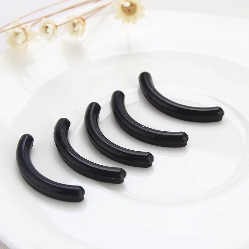 10 Stks/partij Siliconen Zwart Wimperkruller Vervanging Pads Universal Soort Curling Hoge Elastische Rubber Pad Gezicht Beauty Make-Up Tool: Default Title