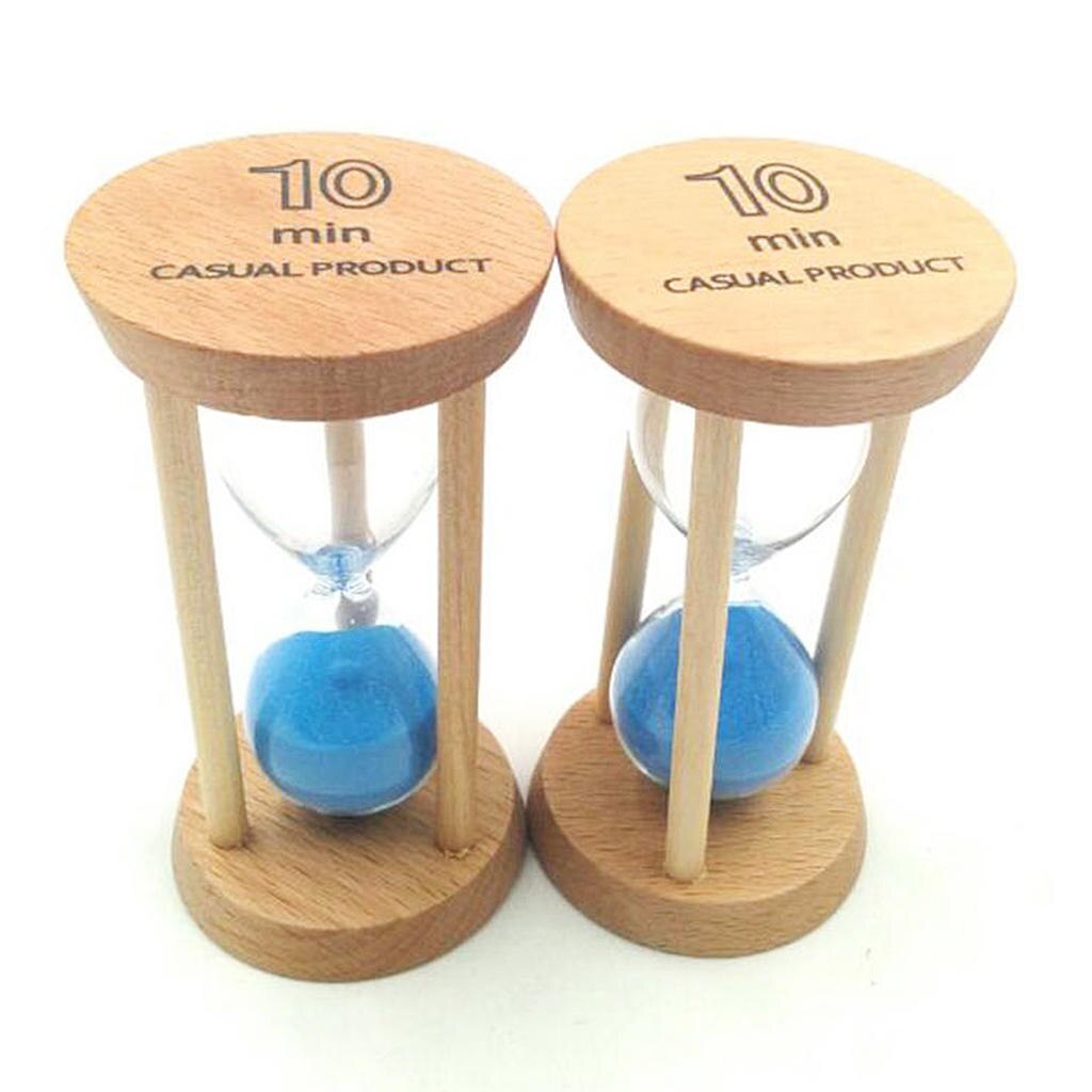 MagiDeal 10 minuti clessidra in legno clessidra clessidra Timer per insegnamento in classe cucina cucina