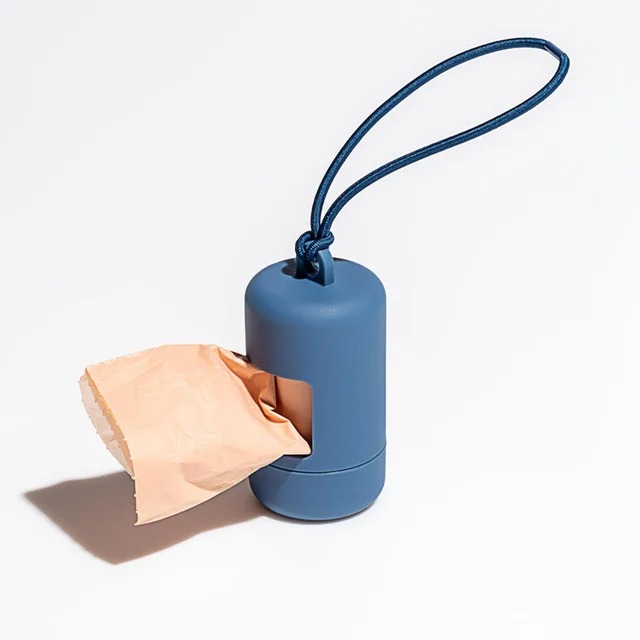 Porte-sac de merde pour chien, distributeur Portable de sacs de déchets pour animaux de compagnie, porte-déchets de luxe pour chien, distributeurs de fournitures de nettoyage: plum
