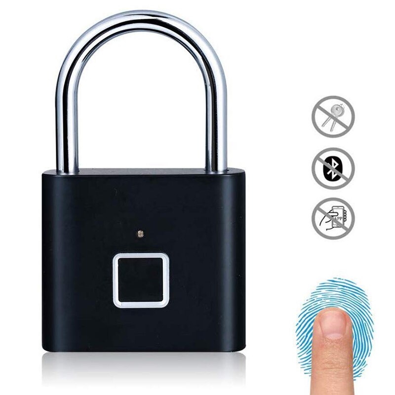 IP65 Smart Digital Bluetooth Fingerprint Pad lock/Smart Biometric Fingerprint Padlock: T-1B