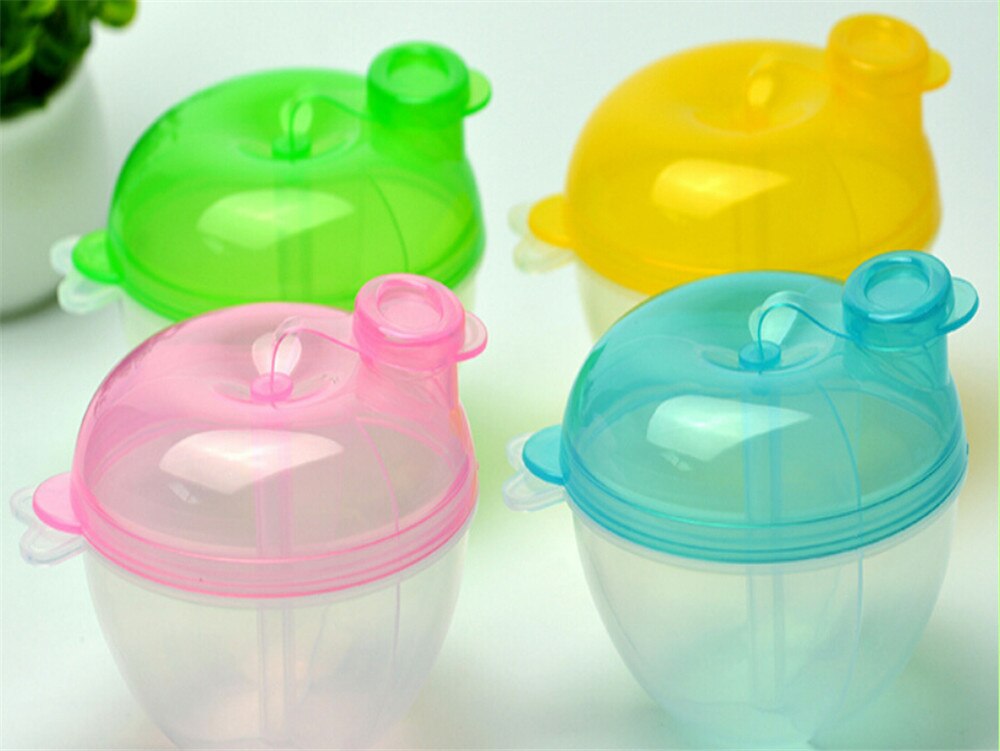 Babymad opbevaring tre-lags mælkepulver boks bærbar baby børn småbørn mælkebeholdere opbevaring baby fodring bærbare mælkebokse