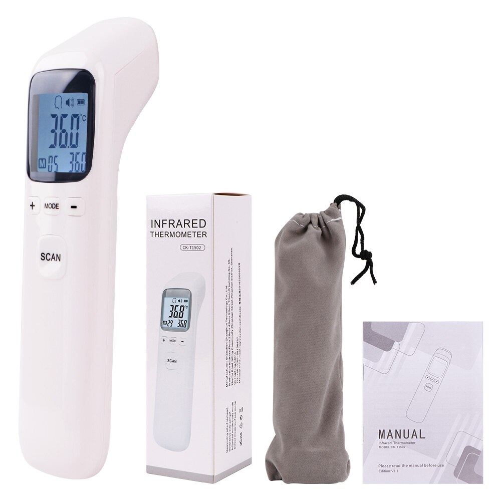 Infrarood Digitale Thermometer Voorhoofd Ir Lichaamsoppervlak Temperatuur Meting Non-contact Termometro: Default Title