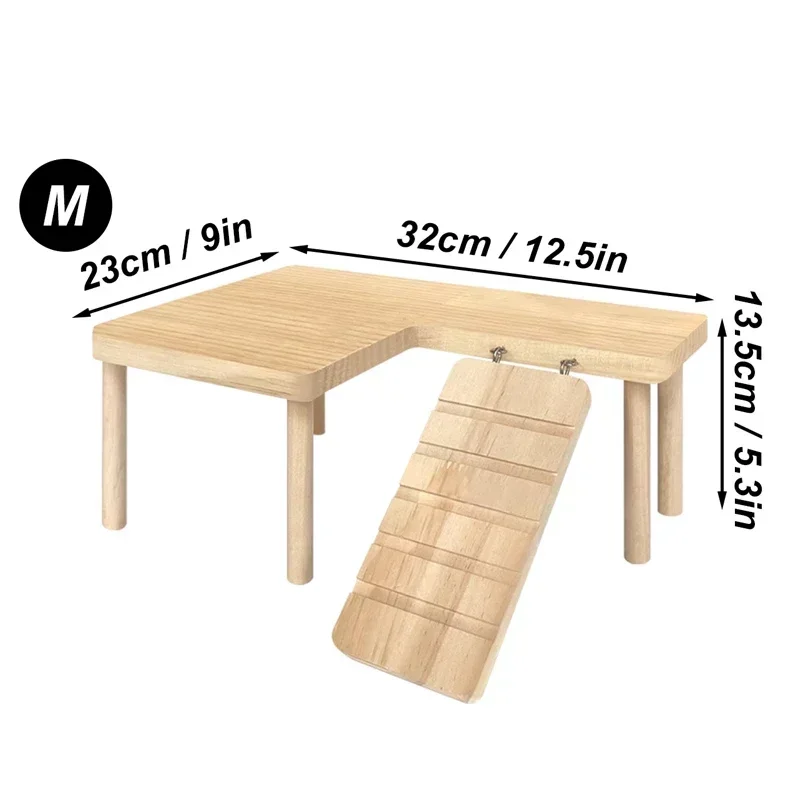Visual Reference: Eco Friendly Wooden Hamster Climbing Set Interacti