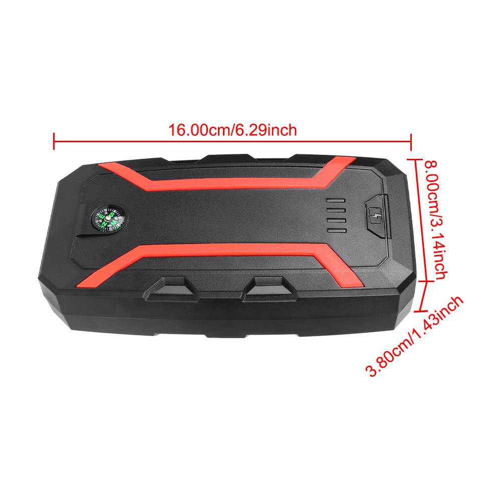 Autobatterie-Anlasser, 12 V, tragbarer Auto-Starthilfe, 3000 A, automatisches Startgerät, Notstart-Powerbank-Booster, 22200 mWh