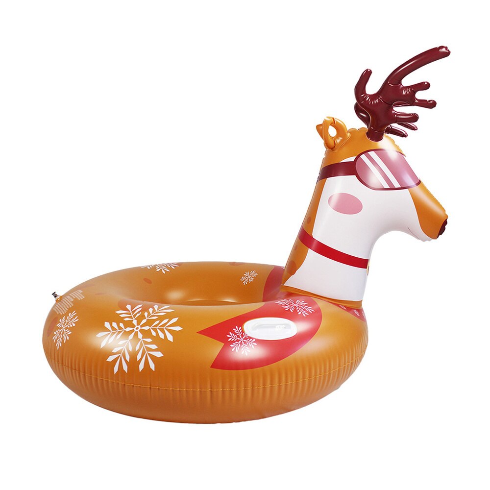 1 Pc Deer Snow Tube Inflatable Snow Tube for Outdoor Kids