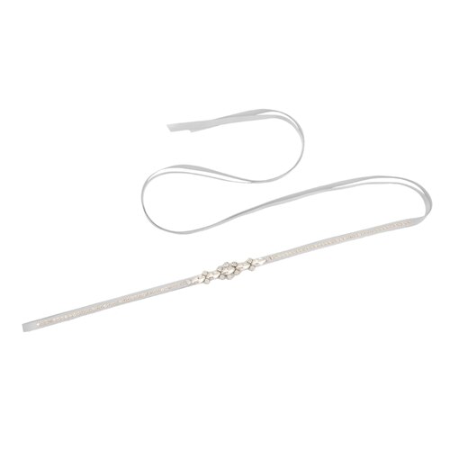 Cinturones de boda brillantes y finos, fajas nupciales de diamantes de imitación, cinturones de novia de plata fina para mujer, cinturón de para accesorio de boda: gray