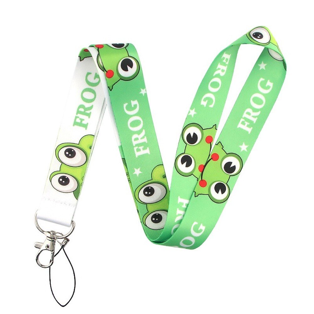 Frog Lanyard for Keys Phone Neck Strap Camera Whistle ID Badge DIY Hang Rope Lanyards: 1