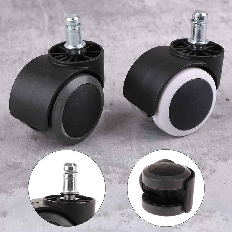 Rueda giratoria Universal de repuesto para silla de Gaming, accesorio para silla de oficina, rodillos, herrajes para muebles, color negro, 1/5 piezas, 2 pulgadas