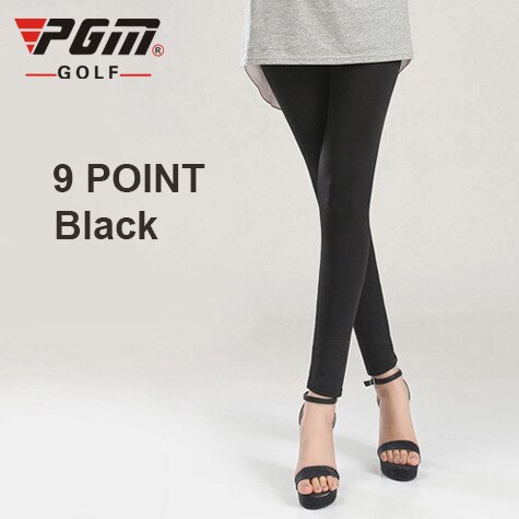 PGM Golf Frauen Elastische Leggings Strumpf Sonnencreme Eis Seide Panty-Schlauch Golf Hosen Ich bin Freien Anti-Uv Dünne Glatte Lange Bein socken: 9 Punkt Schwarz / M(Pro 40-60kg)