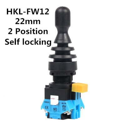 22mm Joystick Switch Momentary 4 position 4NO self Latching Spring Return Wobble Stick Monolever Rocker Cross Switch HKL-FW: HKL-FW12