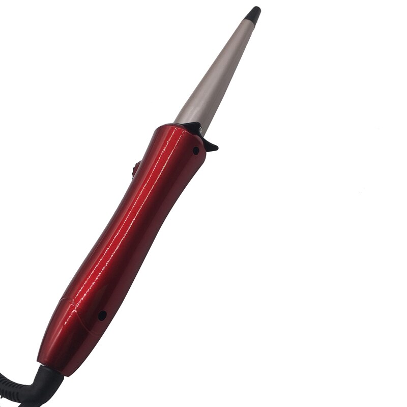 220 Volt De tapered buis krultang Keramische geneigd peer grote rol haarkrulspelden