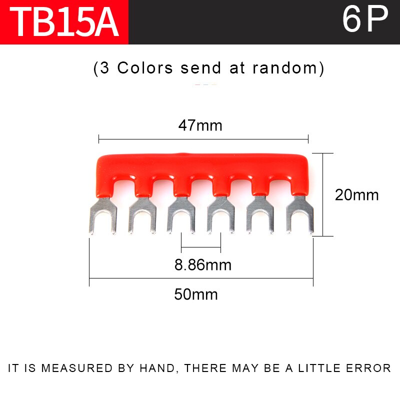 1Pcs TB-15 Series Dual Row Barrier Screw Terminal Block Strip Wire Connector 600V 15A 3/4/6/8/10/12 Positions Optional: 6P Connector