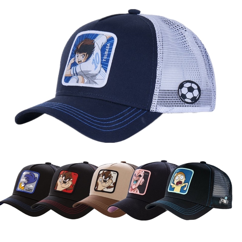 TAZ-gorra de béisbol de algodón para hombre y mujer, gorro de malla con estampado de Dragon Ball, malla transpirable, Hip Hop, unisex