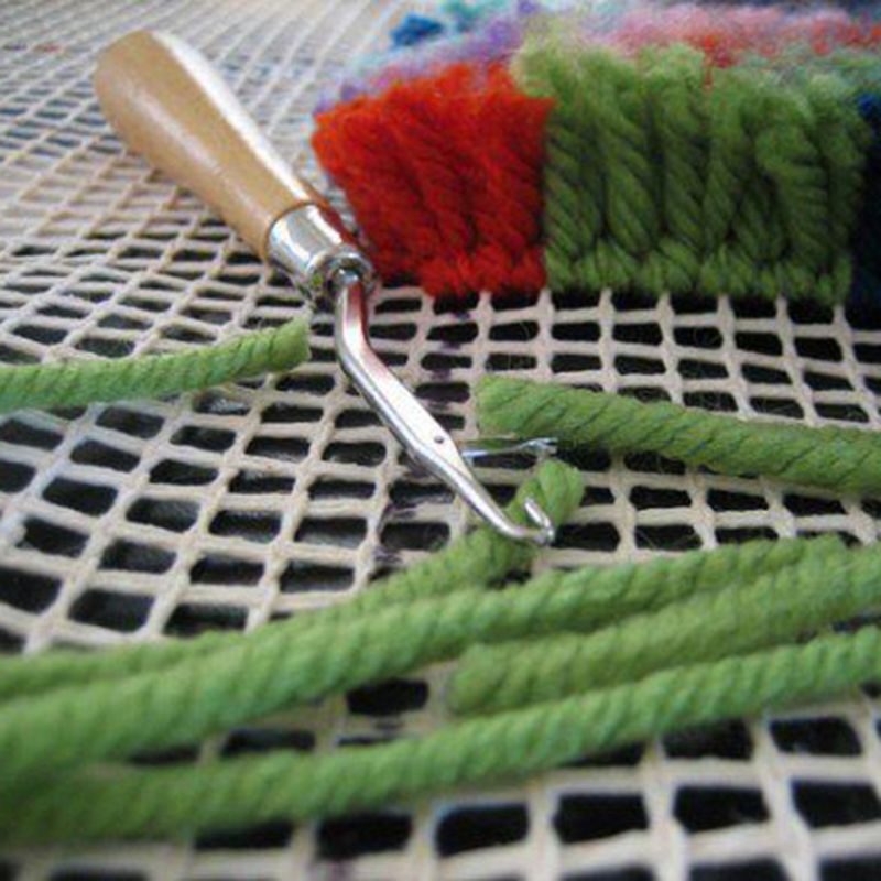 100x150cm Blank Rug Hooking Mesh Canvas Latch Hook Rug Making Carpet Tapestry DIY Kit Tool for Embroidery Crafts Decoration 95AA